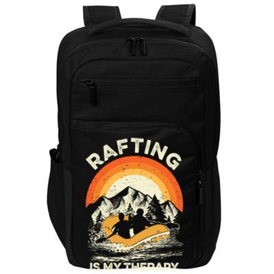 Retro Sunset River I Rafting Gift Impact Tech Backpack