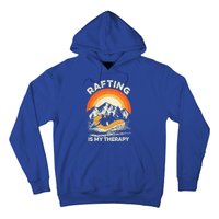 Retro Sunset River I Rafting Gift Hoodie