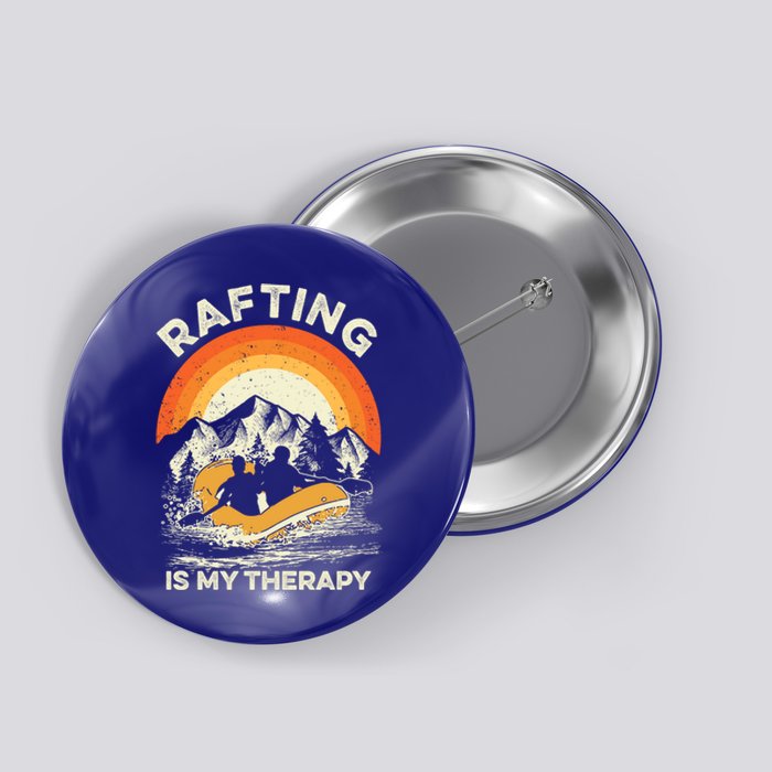 Retro Sunset River I Rafting Gift Button