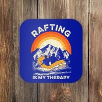 Retro Sunset River I Rafting Gift Coaster