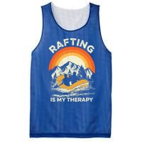 Retro Sunset River I Rafting Gift Mesh Reversible Basketball Jersey Tank