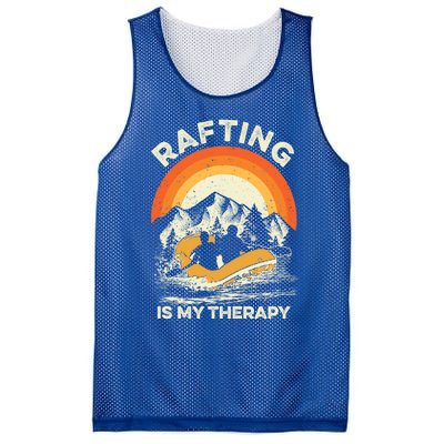 Retro Sunset River I Rafting Gift Mesh Reversible Basketball Jersey Tank