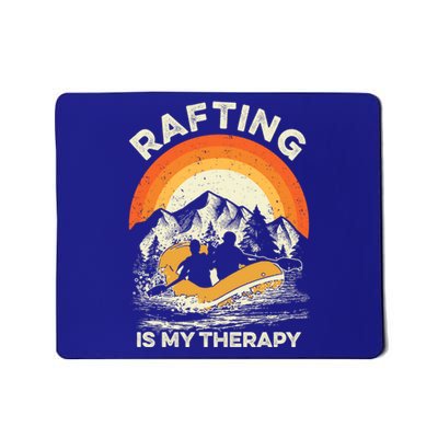 Retro Sunset River I Rafting Gift Mousepad