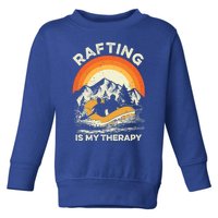 Retro Sunset River I Rafting Gift Toddler Sweatshirt