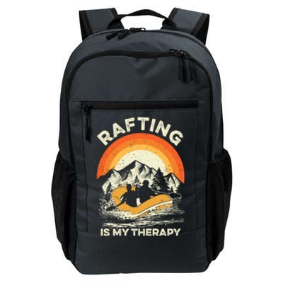 Retro Sunset River I Rafting Gift Daily Commute Backpack