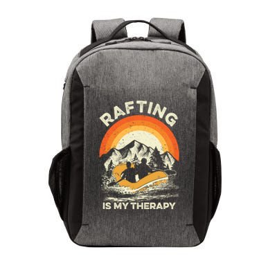 Retro Sunset River I Rafting Gift Vector Backpack