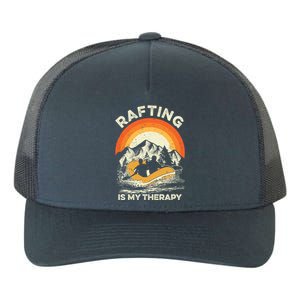 Retro Sunset River I Rafting Gift Yupoong Adult 5-Panel Trucker Hat