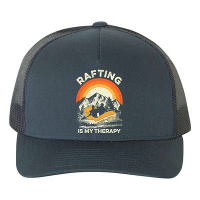 Retro Sunset River I Rafting Gift Yupoong Adult 5-Panel Trucker Hat