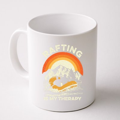 Retro Sunset River I Rafting Gift Coffee Mug