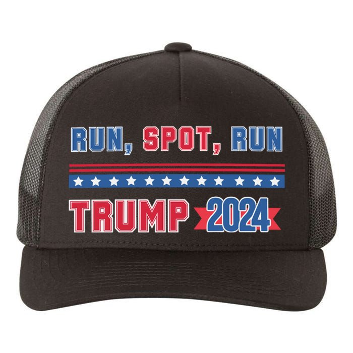 Run Spot Run Trump 2024 Yupoong Adult 5-Panel Trucker Hat