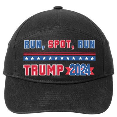 Run Spot Run Trump 2024 7-Panel Snapback Hat