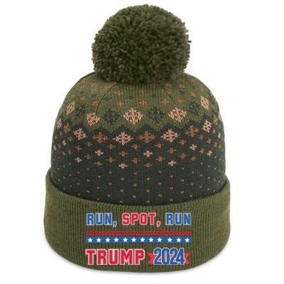 Run Spot Run Trump 2024 The Baniff Cuffed Pom Beanie