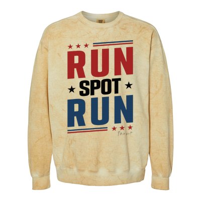 Run Spot Run Run Spot Run Trump 2024 Colorblast Crewneck Sweatshirt