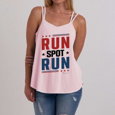 Run Spot Run Run Spot Run Trump 2024 Women's Strappy Tank