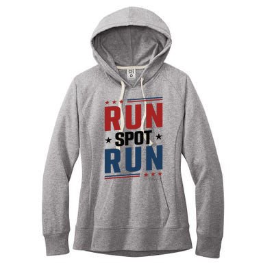 Run Spot Run Run Spot Run Trump 2024 Women's Fleece Hoodie