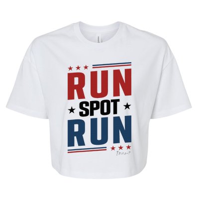 Run Spot Run Run Spot Run Trump 2024 Bella+Canvas Jersey Crop Tee