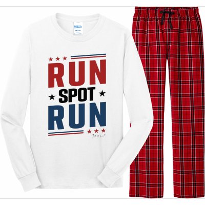 Run Spot Run Run Spot Run Trump 2024 Long Sleeve Pajama Set