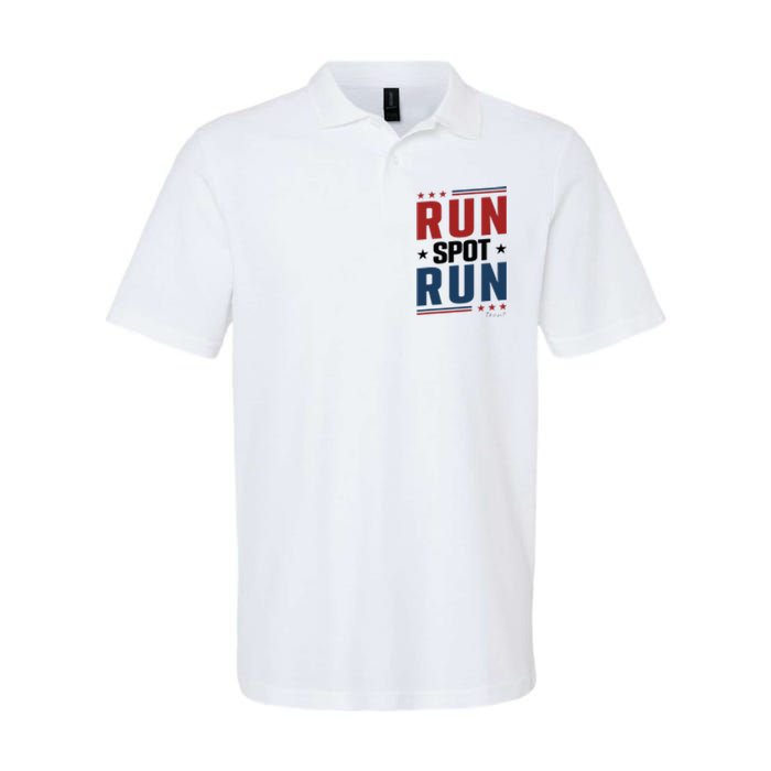 Run Spot Run Run Spot Run Trump 2024 Softstyle Adult Sport Polo