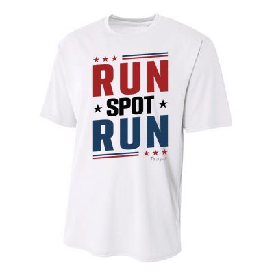 Run Spot Run Run Spot Run Trump 2024 Performance Sprint T-Shirt