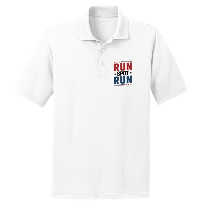 Run Spot Run Run Spot Run Trump 2024 PosiCharge RacerMesh Polo