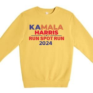 Run Spot Run Donald Trump Debate 2024 Kamala Premium Crewneck Sweatshirt