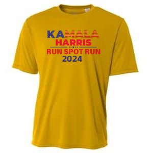 Run Spot Run Donald Trump Debate 2024 Kamala Cooling Performance Crew T-Shirt