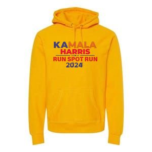 Run Spot Run Donald Trump Debate 2024 Kamala Premium Hoodie