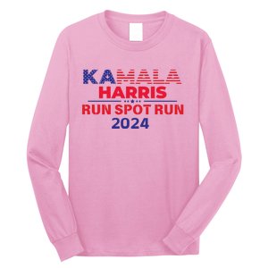 Run Spot Run Donald Trump Debate 2024 Kamala Long Sleeve Shirt