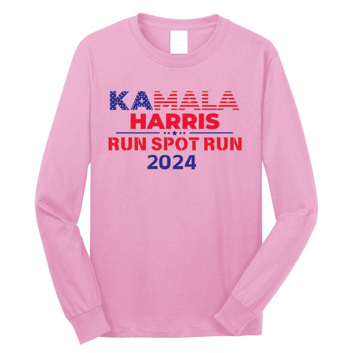 Run Spot Run Donald Trump Debate 2024 Kamala Long Sleeve Shirt