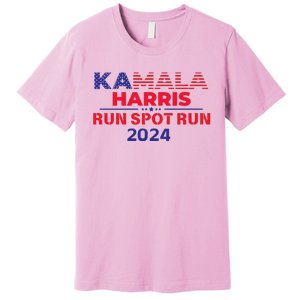 Run Spot Run Donald Trump Debate 2024 Kamala Premium T-Shirt