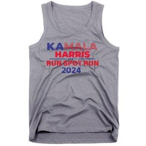 Run Spot Run Donald Trump Debate 2024 Kamala Tank Top