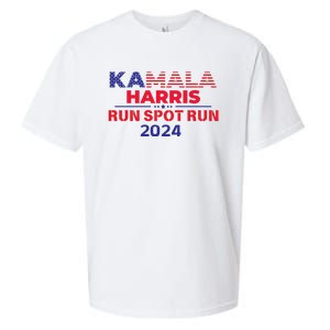 Run Spot Run Donald Trump Debate 2024 Kamala Sueded Cloud Jersey T-Shirt