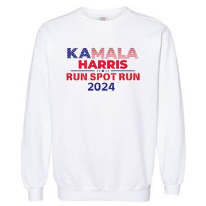 Run Spot Run Donald Trump Debate 2024 Kamala Garment-Dyed Sweatshirt