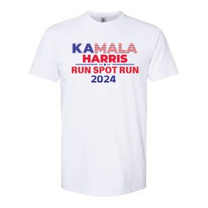 Run Spot Run Donald Trump Debate 2024 Kamala Softstyle CVC T-Shirt