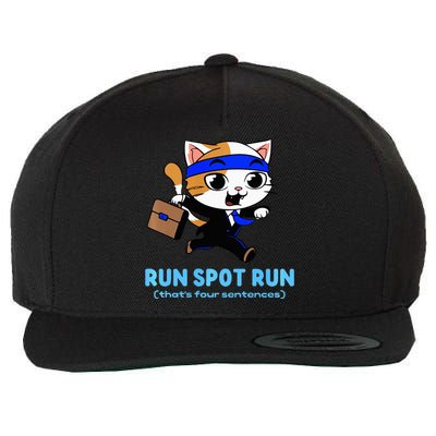 Run Spot Run Politicat Wool Snapback Cap