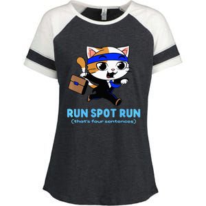 Run Spot Run Politicat Enza Ladies Jersey Colorblock Tee