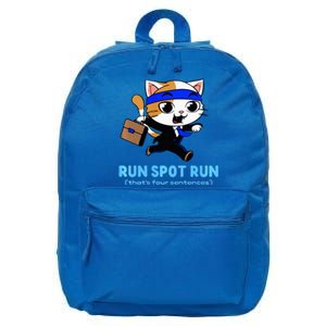 Run Spot Run Politicat 16 in Basic Backpack