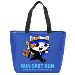 Run Spot Run Politicat Zip Tote Bag