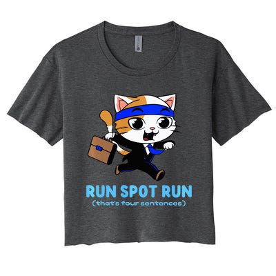 Run Spot Run Politicat Women's Crop Top Tee