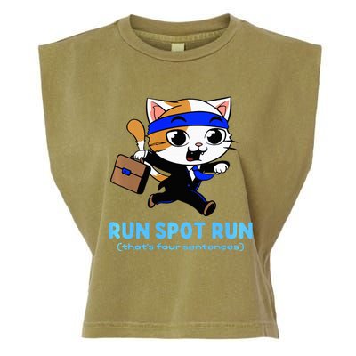 Run Spot Run Politicat Garment-Dyed Women's Muscle Tee