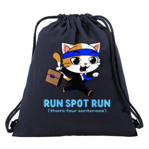 Run Spot Run Politicat Drawstring Bag