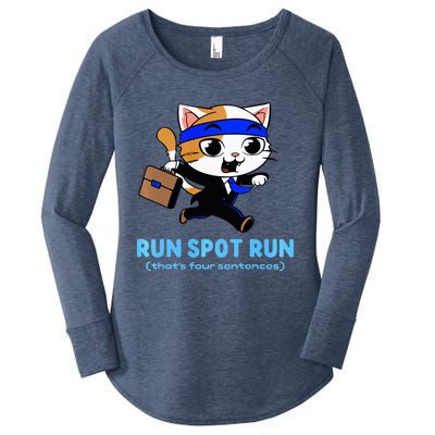 Run Spot Run Politicat Women's Perfect Tri Tunic Long Sleeve Shirt