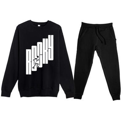 Rocky Stairs Premium Crewneck Sweatsuit Set