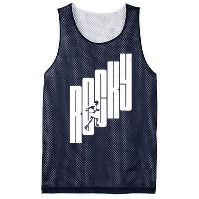 Rocky Stairs Mesh Reversible Basketball Jersey Tank