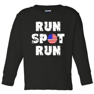 Run Spot Run Trump Toddler Long Sleeve Shirt