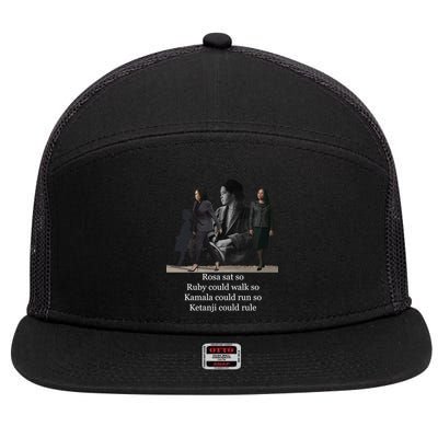 Rosa Sat Ruby Walk Kamala Run Ketanji Rule 7 Panel Mesh Trucker Snapback Hat