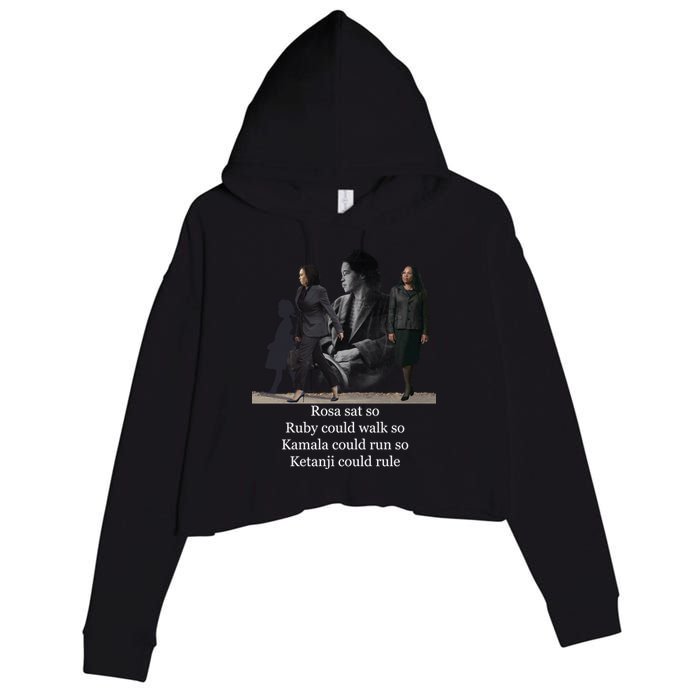 Rosa Sat Ruby Walk Kamala Run Ketanji Rule Crop Fleece Hoodie