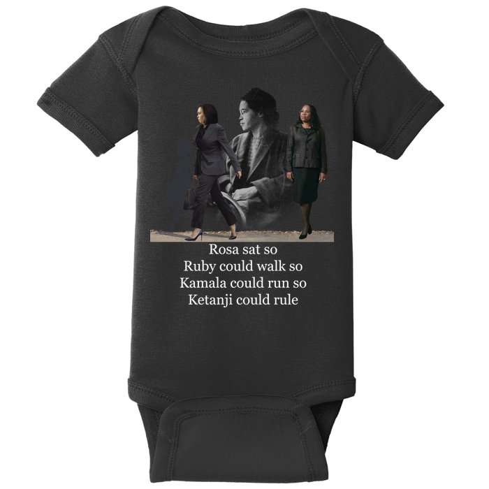 Rosa Sat Ruby Walk Kamala Run Ketanji Rule Baby Bodysuit