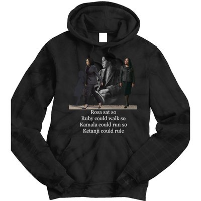Rosa Sat Ruby Walk Kamala Run Ketanji Rule Tie Dye Hoodie