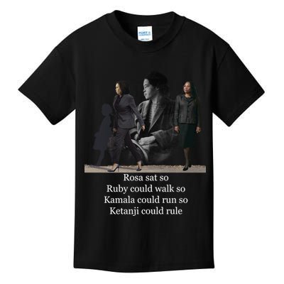 Rosa Sat Ruby Walk Kamala Run Ketanji Rule Kids T-Shirt
